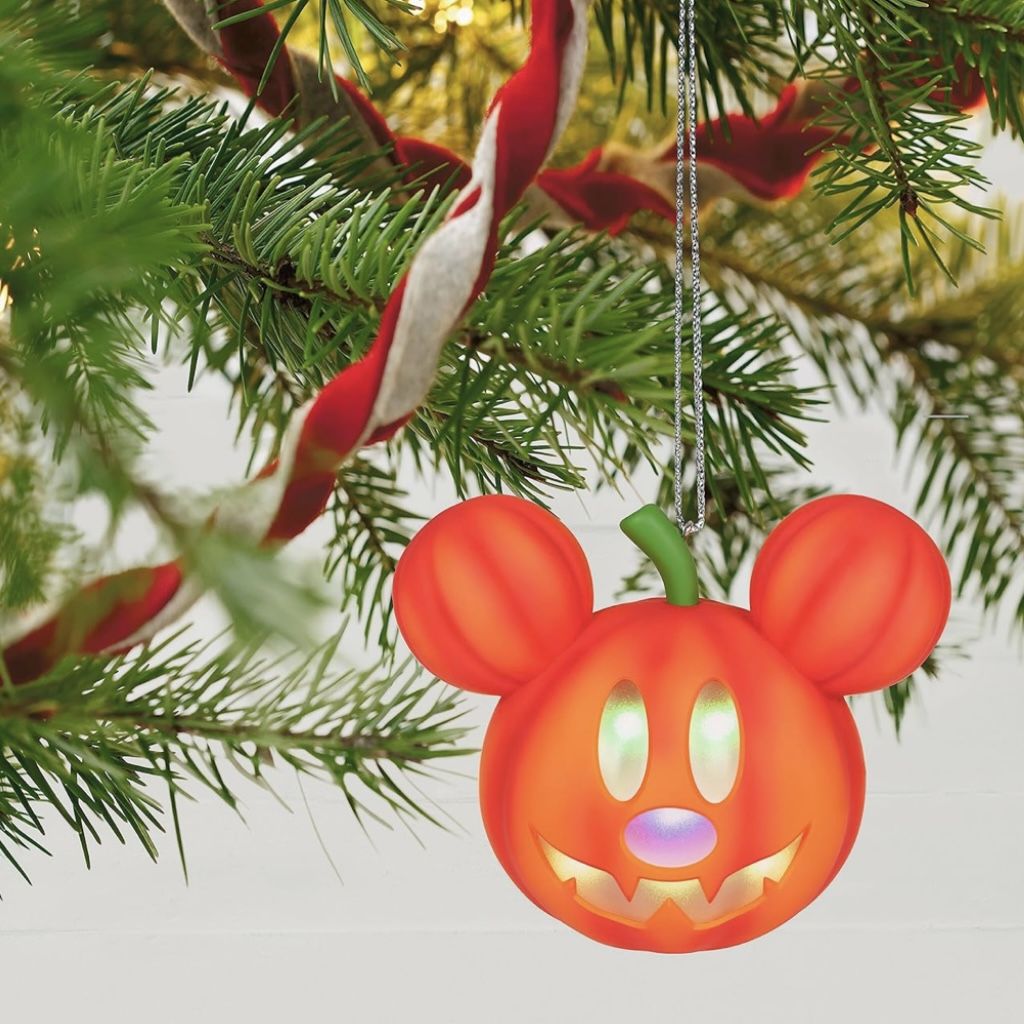 Hallmark Keepsake Mickey Mouse Mysterious Mickey Jack-O’-Lantern With Lights Ornament 2023