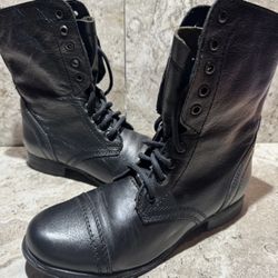 Steve Madden Women’s Black Leather Boots Sz 8.5