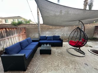 Outdoor patio seating sofa set