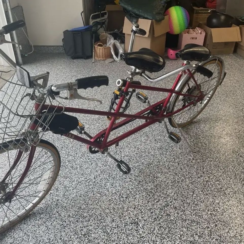 schwinn tandem bicycle value Twinn Classic Adult Beach Cruiser Bike, Double Seater, Low Step Steel Frame, 7-Speed, 650c Urban Tires, Alloy Caliper Brakes, Medium Frame, Blue : Sports & Outdoors Vintage 1970's Schwinn Twin Tandem