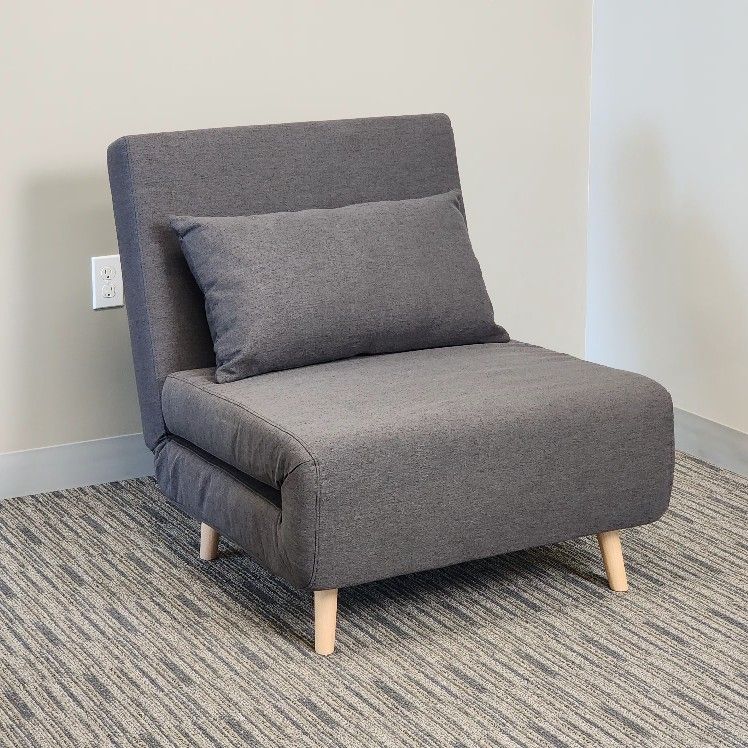 Dark Gray Futon Chair Bed
