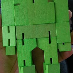  Rompe Cabeza  Muñeco De Cuadritos De Madera