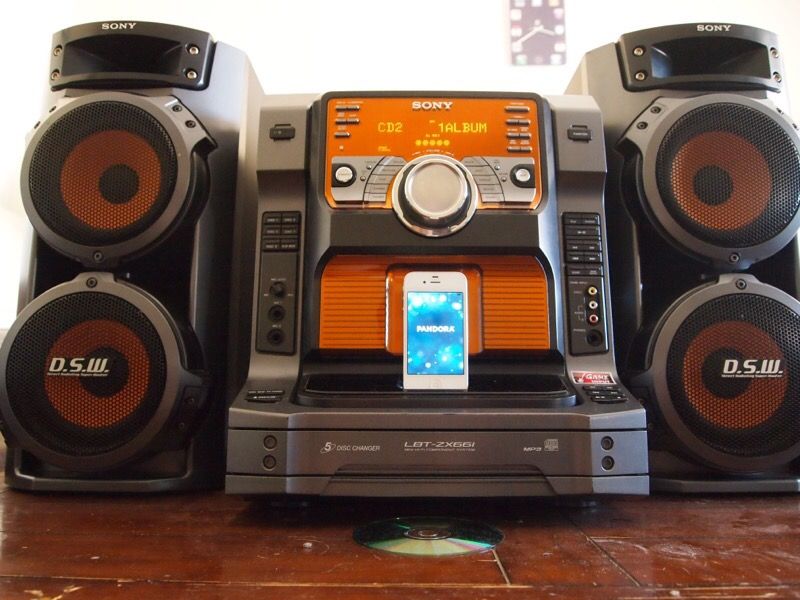SONY LBT-ZX66i 5CD, BLUETOOTH & iPod Dock