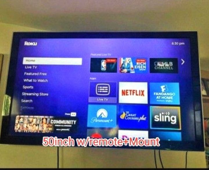 50 Inch Plasma Tv With Remote/Mount