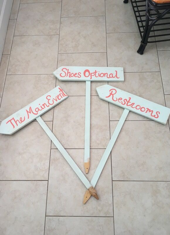 Directional wooden Signs Wedding /Event