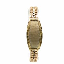 Woman’s Ladies 10k Yellow Gold 7” Inch 8.8mm ID Identification Greek Key Bracelet GP3137505