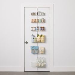 Door Storage Rack with 5 Baskets