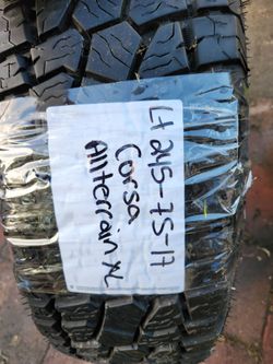 ***(1) ONE CORSA ALLTERRAIN XL LT245/75R17 LIKE NEW TIRE***
