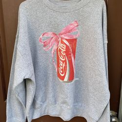 Coca - Cola Classic Bow Graphic Sweatshirt S..