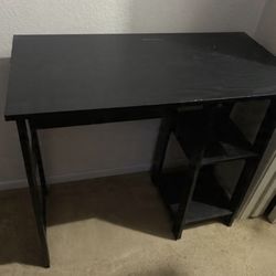 Office  Desk , Black Finish By Mainstays - From Walmart Very Useful