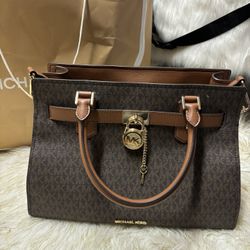 Michael Kors Hamilton Medium Satchel Bag 