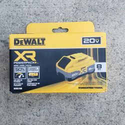 Dewalt 20v Battery Powerpack 8.0 Ah XR Brand New