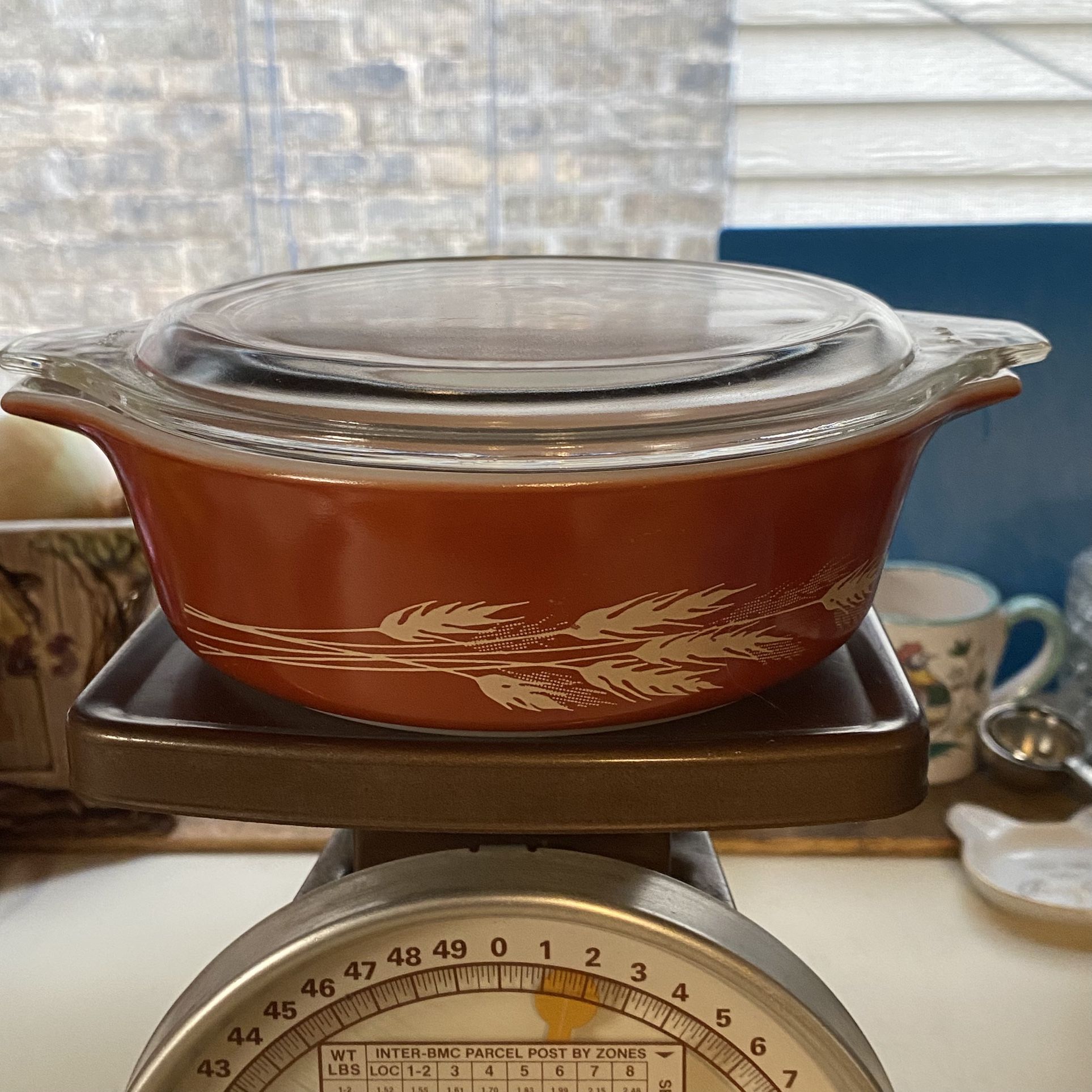 Pyrex Autumn Harvest #471 Vintage Dish With Lid