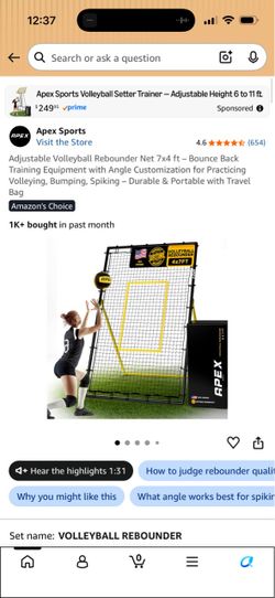 Volleyball practice net
