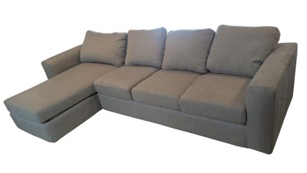 Grey sectional couch