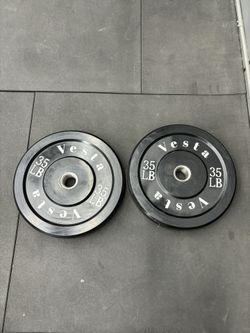 Bumper Plates Pair (Black) 35 lb only $1/lb‼️🔥 Vesta Fitness