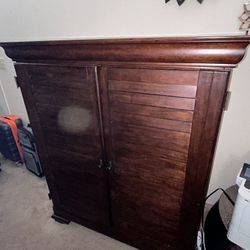 FREE! Well-crafted solid dark wood cabinet from Legends Furniture