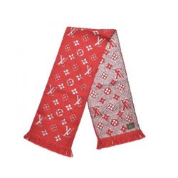 Louis Vuitton Monogram Logomania Shine Scarf | Red | 