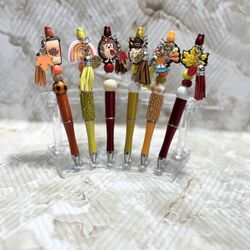 Beaded Pens And Key Wristlets 