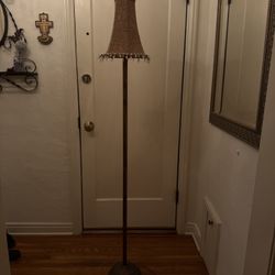 Vintage Beaded Floor Lamp