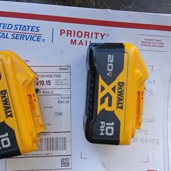 BRAND NEW DEWALT 20V MAX XR BATTERIES 10AH 