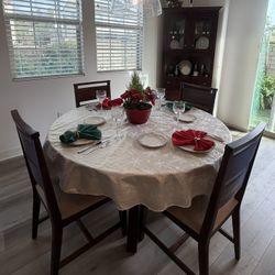 54” Round Dining Table Set