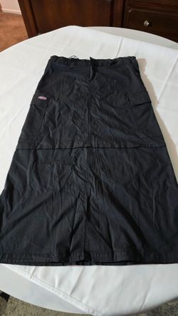 Minga London black cargo maxi skirt size S
