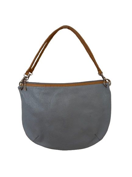 Maxx New York 100% Leather Shoulder Bag Robin Egg Blue Double Handle Lined