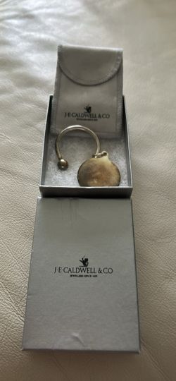 J.E. Caldwell & Co Silver Key Ring