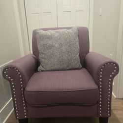 Mauve Armchair