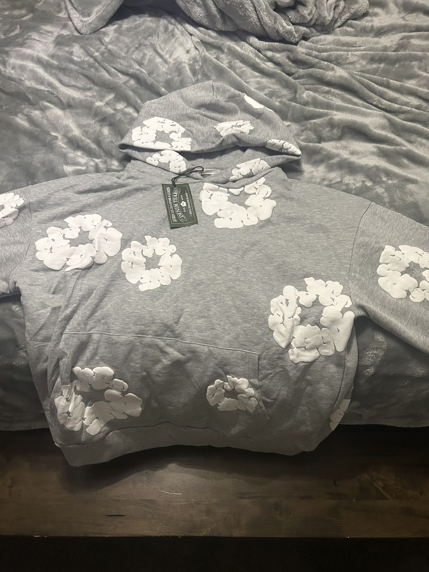 Grey Denim Tears Hoodie