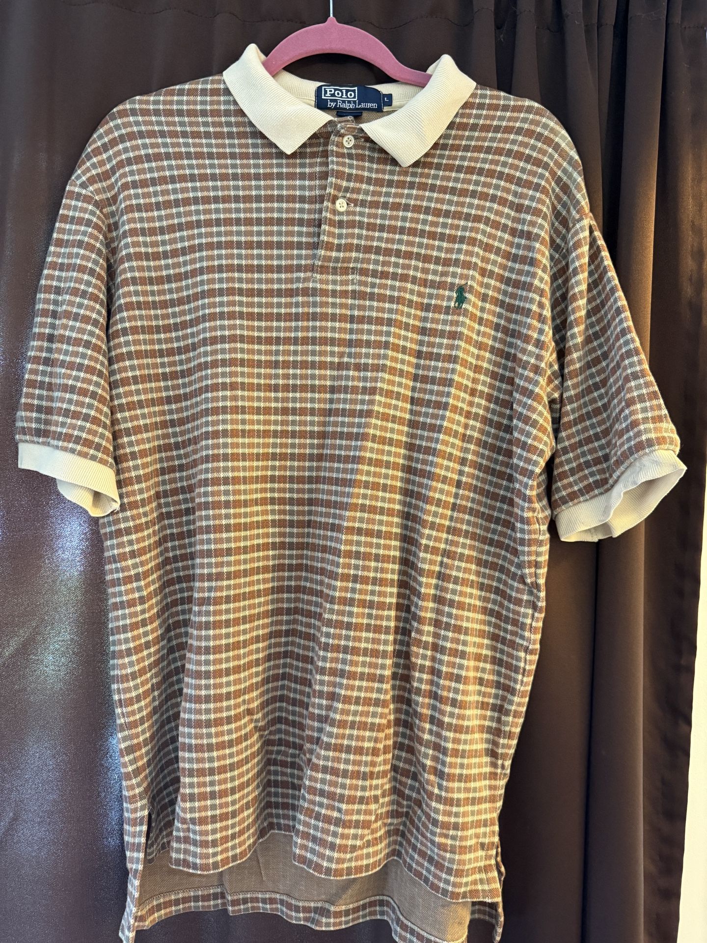 Vintage Polo Ralph Lauren Multicolor Plaid Shirt Sz L
