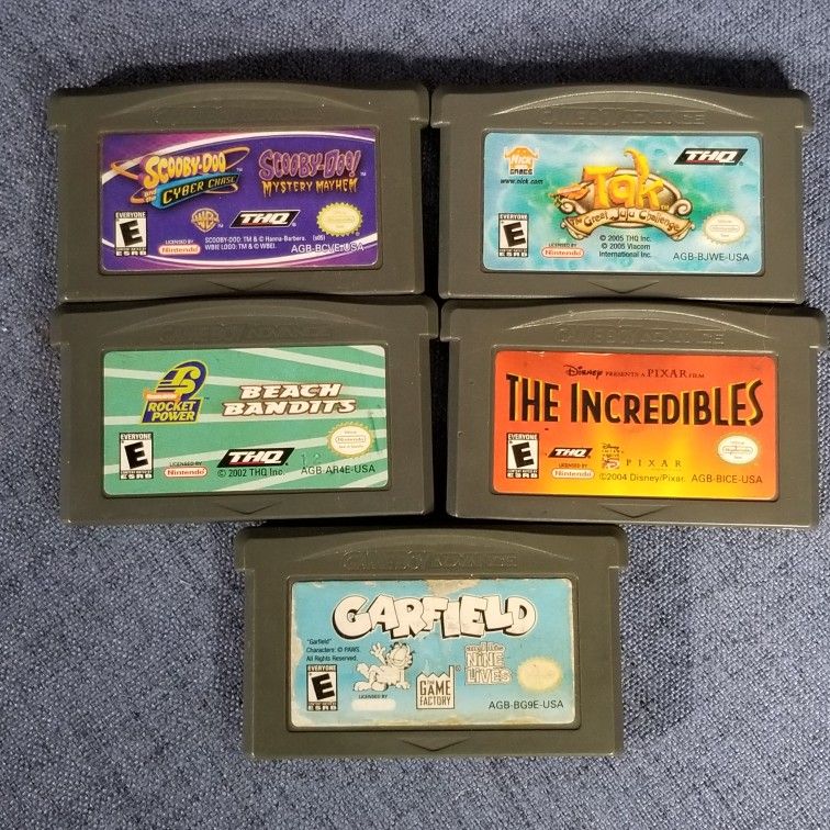 Game Boy Advance (GBA) Game Lot All Cleaned and 100% Working (Read description)