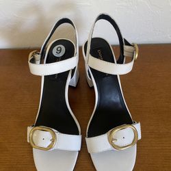 Donna Karan New York "Becklyn" ankle strap dress sandals, size 9