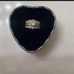 Wedding Or Engagement 14 K Gold with Center Diamond