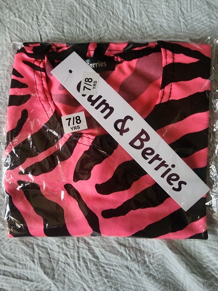 Pink N Blk Zebra Print Shirt