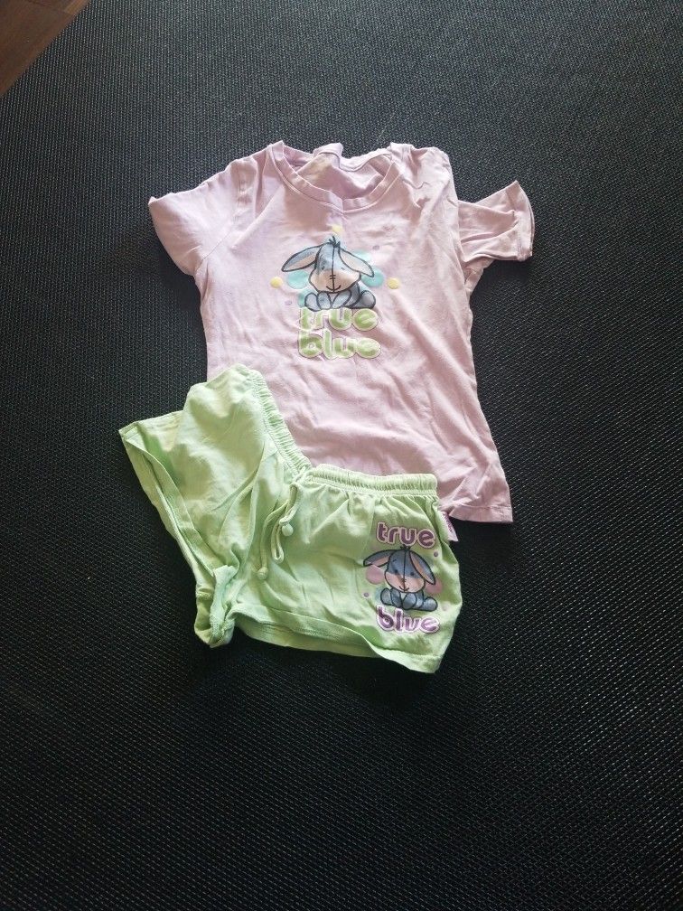 Disney Cuties Eyore Women's Pajama Set XS