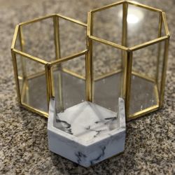 Marble & Gold Desk Decor