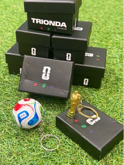 FIFA World Cup 2026 Trophy Keychain Ball Set CAN MEX USA | Soccer Fan Souvenir