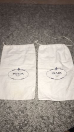 PRADA DUST BAGS SET OF 2