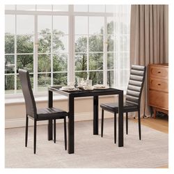 Piece Glass Dining Table Set