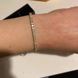 TODAY ONLY 6.5 CT GENYINE D COLOR VS1 CLARITY TENNIS BRACELETTES