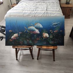 Oil Painting  Fish In Sea 