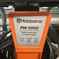 Husqvarna 2000 Max Psi Electric Pressure Washer 
