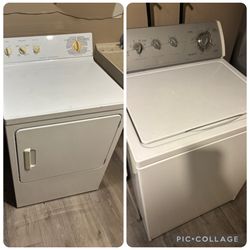 Whirlpool Top-Load Washer & GE Electric Dryer Set