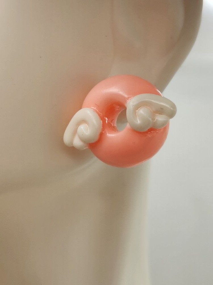 Pink Donut Earrings