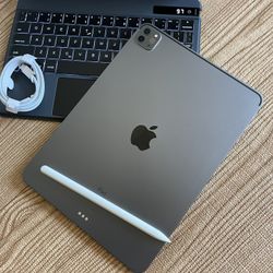 iPad Pro 11” (M2 chip / 2022 model) 4th Generation 128GB with keyboard case and stylus pen