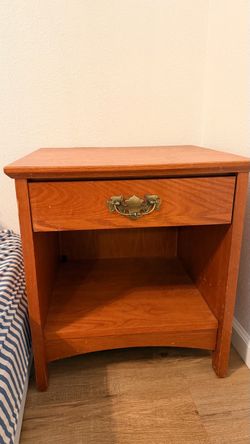 Wood Nightstand / Bedside Table – $30
