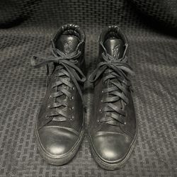 Polo Ralph Lauren Geffron Men’s Black Suede High-Top Sneakers - 10.5