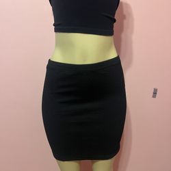 SHEIN Black Mini Skirt 